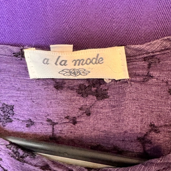 Two Pc. Iguana & A La Mode Tunics/Dresses Purple Size Medium - Picture 12 of 16